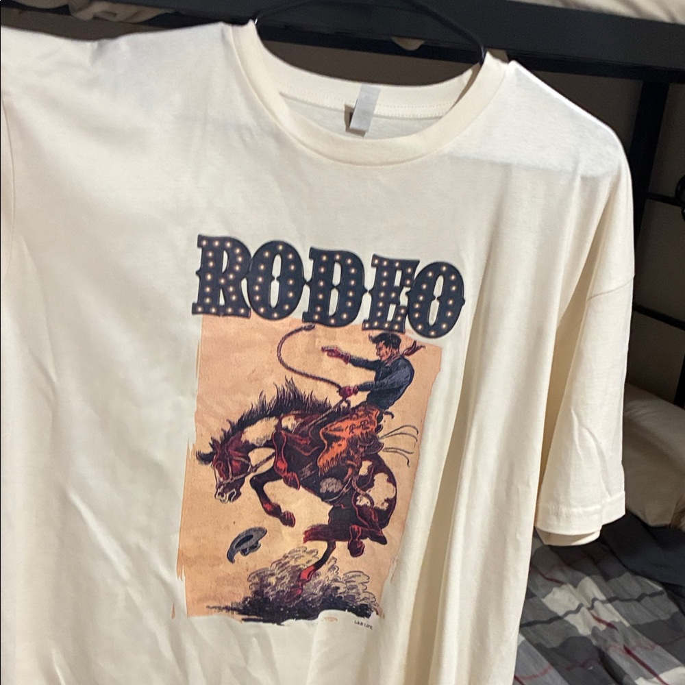 Cream Rodeo Graphic T-Shirt
